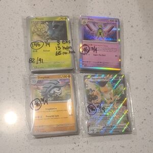 Pokemon Paldean Fates Lot Of 146 - Mostly Complete Base Set!